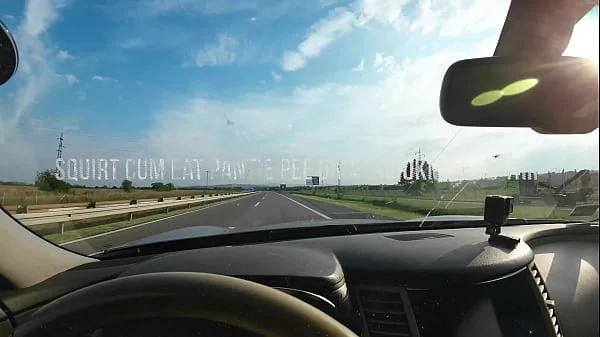 1000km drive of Squirt, Cum eating, Pantie Piss and Pissing